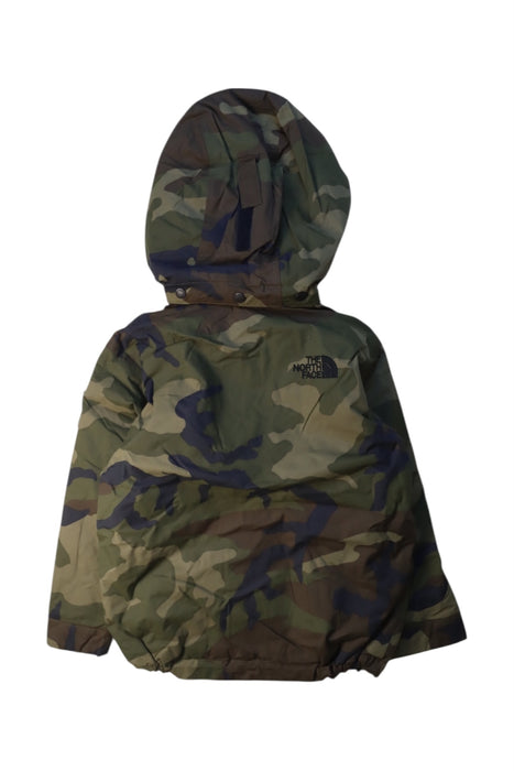 A Green Puffer/Quilted Jackets from The North Face in size 4T for boy. (Back View)