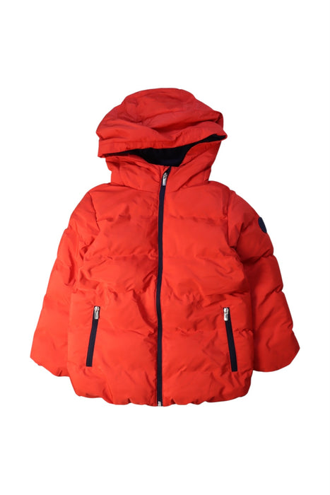 A Red Puffer/Quilted Coats & Outerwear from Jacadi in size 8Y for neutral. (Front View)