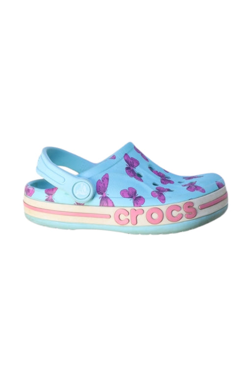 A Multicolour Slip Ons from Crocs in size 5T for girl. (Front View)