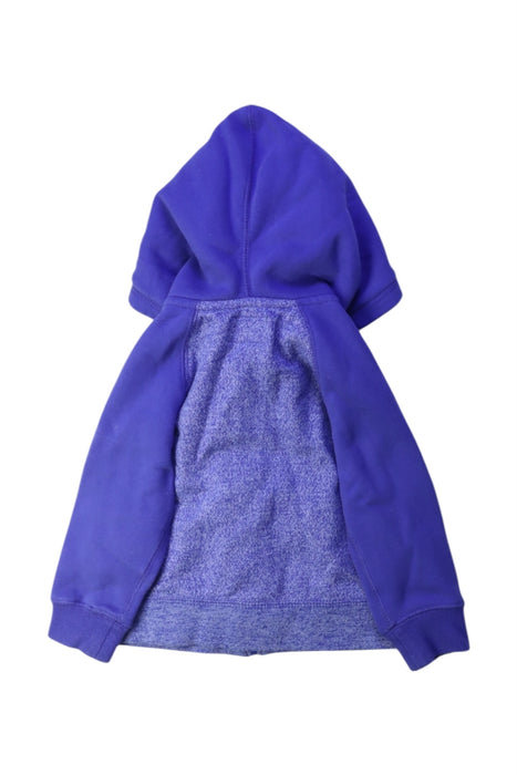 A Purple Hooded Sweatshirts from Roots in size 18-24M for boy. (Back View)