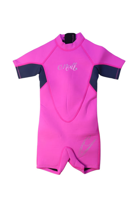 A Pink Wetsuits from O'Neill in size 2T for girl. (Front View)
