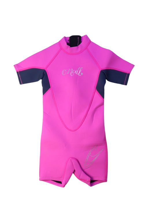 A Pink Wetsuits from O'Neill in size 2T for girl. (Front View)