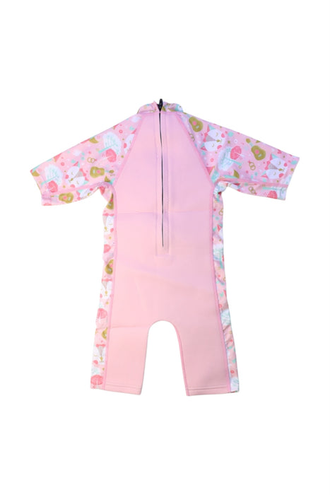 A Multicolour Floatsuits from Splash About in size 12-18M for girl. (Back View)