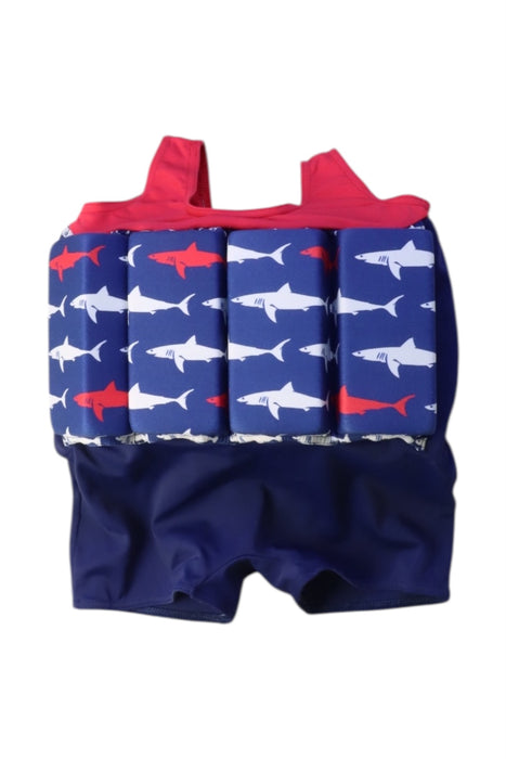 A Navy Floatsuits from Archimede in size 18-24M for neutral. (Back View)