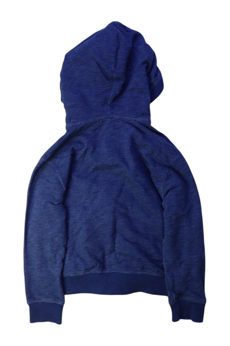 A Blue Hooded Sweatshirts from Bonpoint in size 6T for boy. (Back View)