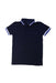 A Navy Short Sleeve Polos from Mayoral in size 5T for boy. (Front View)