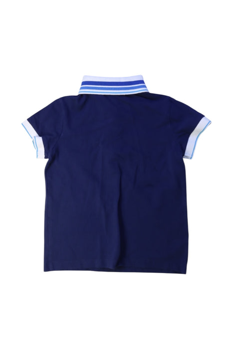 A Navy Short Sleeve Polos from Jacadi in size 6T for boy. (Back View)