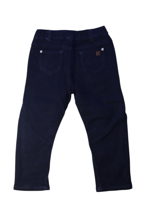 A Navy Casual Pants from Tartine et Chocolat in size 3T for boy. (Back View)