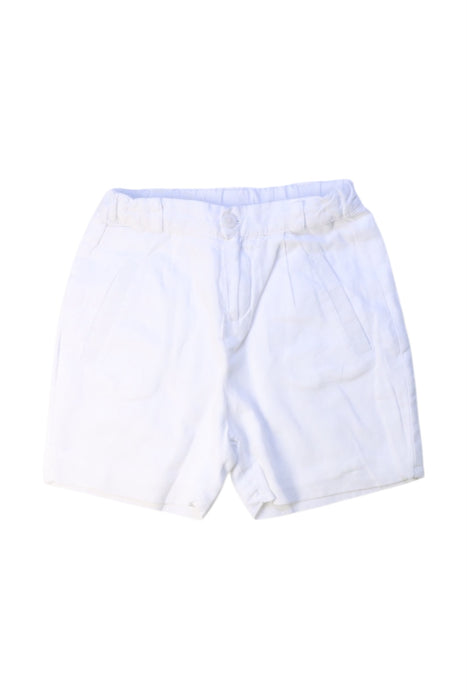 A White Shorts from Patachou in size 4T for boy. (Front View)