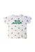 A White Short Sleeve T Shirts from Mayoral in size 6T for boy. (Front View)
