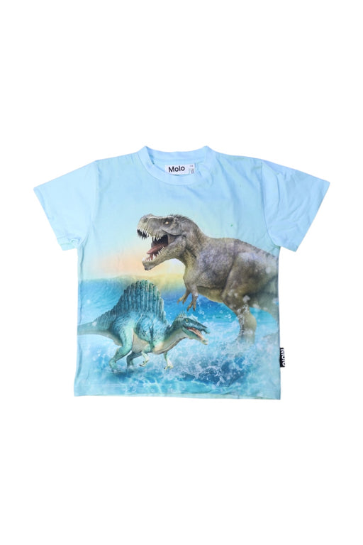 A Blue Short Sleeve T Shirts from Molo in size 5T for boy. (Front View)