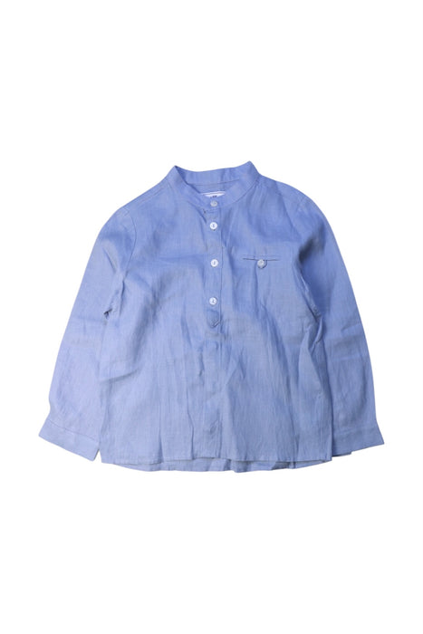 A Blue Long Sleeve Shirts from Tartine et Chocolat in size 6T for boy. (Front View)