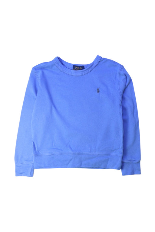 A Blue Crewneck Sweatshirts from Polo Ralph Lauren in size 4T for boy. (Front View)