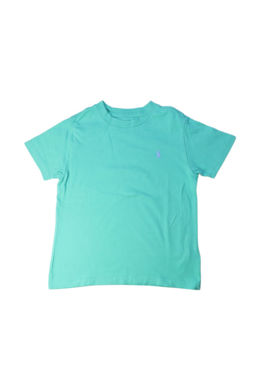 A Teal Short Sleeve T Shirts from Polo Ralph Lauren in size 5T for boy. (Front View)