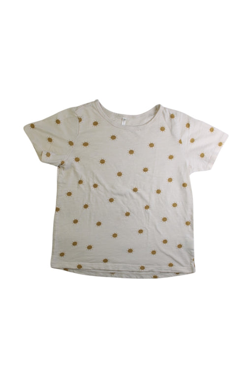 A White Short Sleeve Tops from Rylee + Cru in size 6T for girl. (Front View)