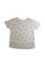 A White Short Sleeve Tops from Rylee + Cru in size 6T for girl. (Front View)