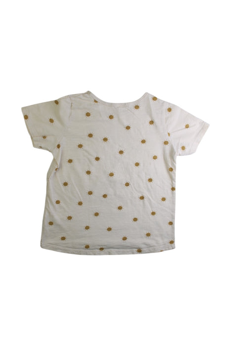 A White Short Sleeve Tops from Rylee + Cru in size 6T for girl. (Back View)