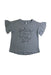 A Blue Short Sleeve Tops from Rylee + Cru in size 4T for girl. (Front View)