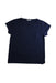 A Navy Short Sleeve Tops from Crewcuts in size 6T for girl. (Front View)