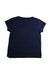 A Navy Short Sleeve Tops from Crewcuts in size 6T for girl. (Back View)