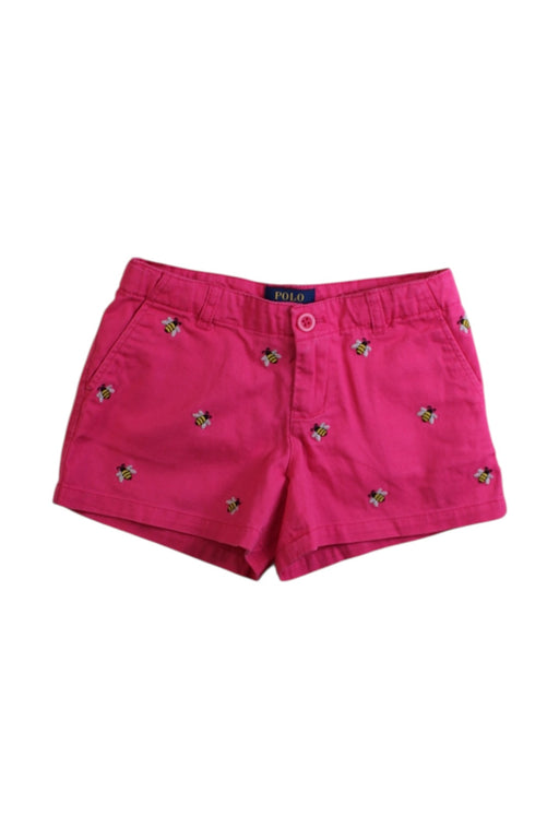 A Pink Shorts from Polo Ralph Lauren in size 6T for girl. (Front View)