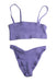 A Purple Swim Sets from Hunza G in size 10Y for girl. (Front View)