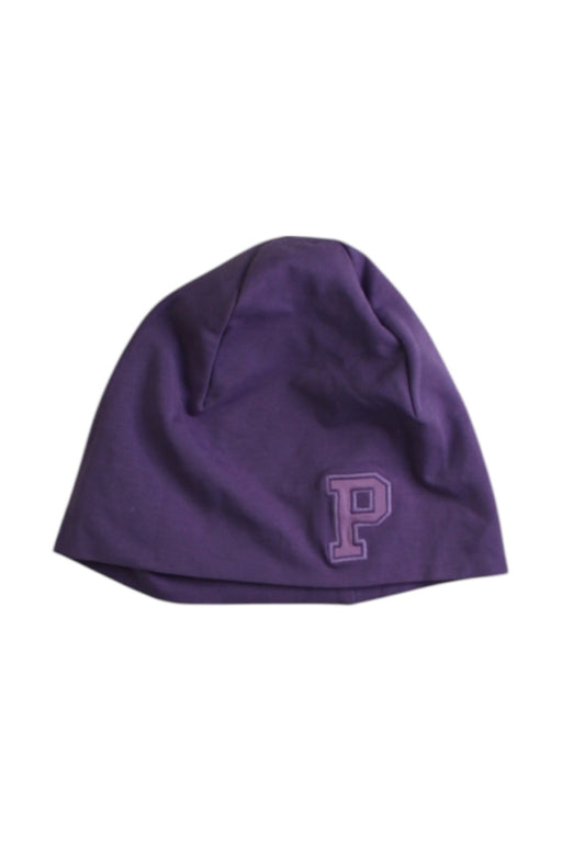 A Purple Beanies from Polarn O. Pyret in size 2T for neutral. (Front View)