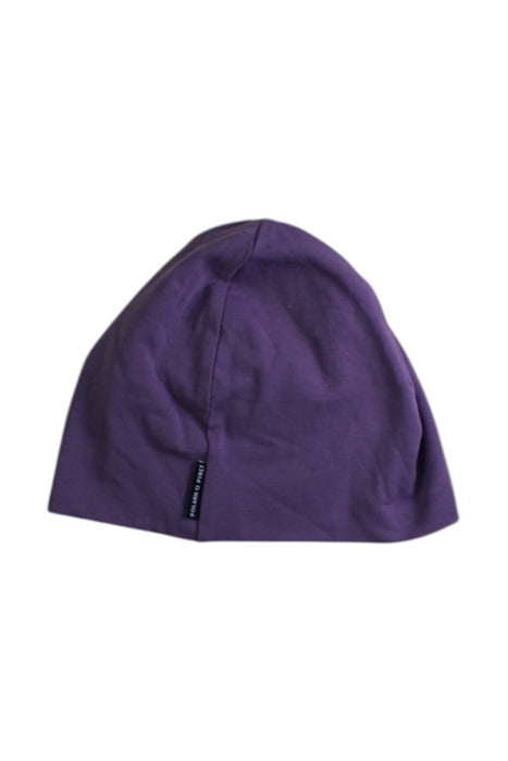 A Purple Beanies from Polarn O. Pyret in size 2T for neutral. (Back View)