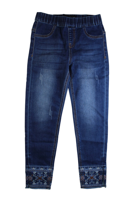 A Blue Jeans from Desigual in size 9Y for girl. (Front View)