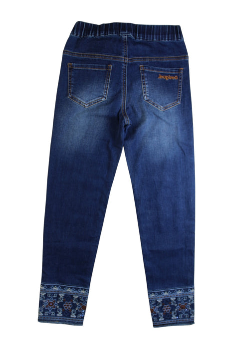 A Blue Jeans from Desigual in size 9Y for girl. (Back View)