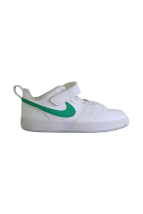 A White Sneakers from Nike in size 4T for boy. (Front View)