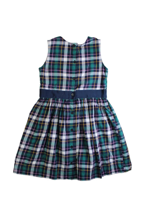 A Multicolour Sleeveless Dresses from Brooks Brothers in size 6T for girl. (Back View)