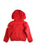 A Red Hooded Sweatshirts from Aigle in size 6T for neutral. (Back View)
