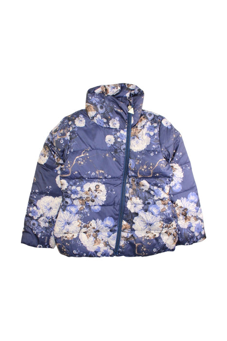 A Blue Puffer/Quilted Coats & Outerwear from Guess in size 5T for girl. (Front View)