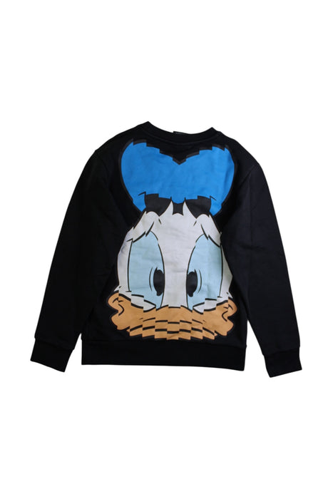 A Black Crewneck Sweatshirts from Marcelo Burlon in size 11Y for boy. (Back View)