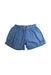 A Blue Shorts from Moschino in size 10Y for girl. (Front View)