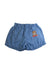 A Blue Shorts from Moschino in size 10Y for girl. (Back View)