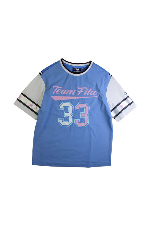 A Blue Short Sleeve T Shirts from Fila in size 11Y for girl. (Front View)