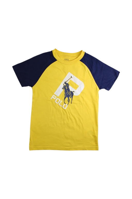 A Yellow Short Sleeve T Shirts from Polo Ralph Lauren in size 6T for boy. (Front View)