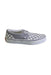 A Grey Slip Ons from Vans in size 7Y for neutral. (Front View)