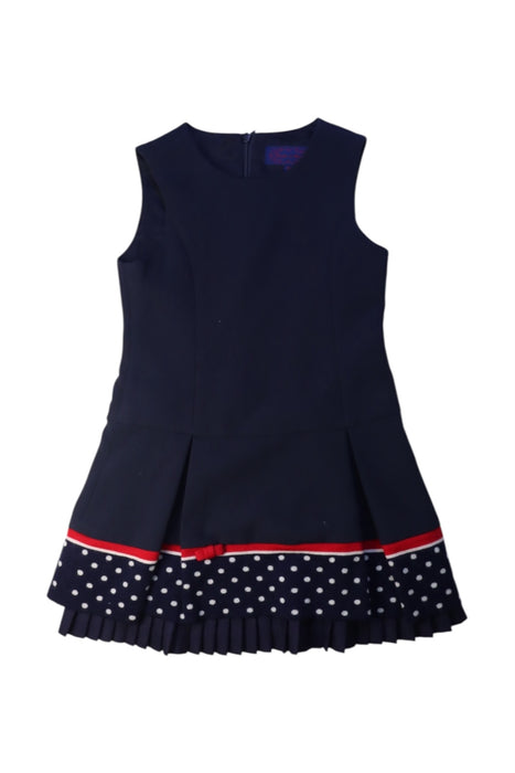 A Navy Sleeveless Dresses from Nicholas & Bears in size 4T for girl. (Front View)