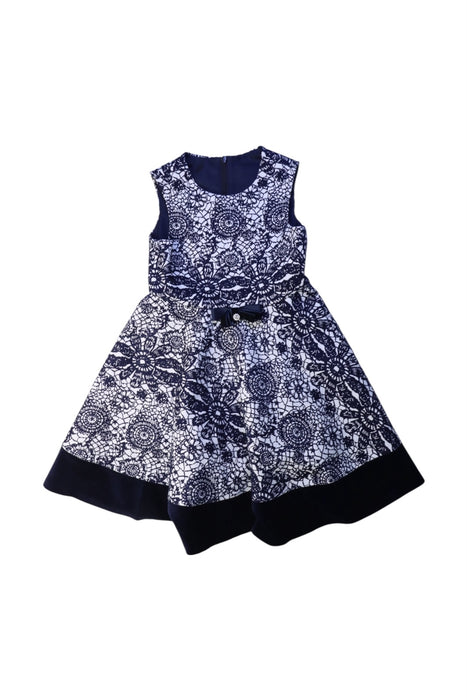 A Blue Sleeveless Dresses from Nicholas & Bears in size 3T for girl. (Front View)