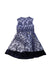 A Blue Sleeveless Dresses from Nicholas & Bears in size 3T for girl. (Back View)