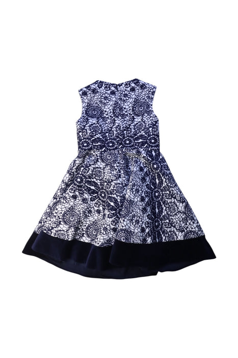 A Blue Sleeveless Dresses from Nicholas & Bears in size 3T for girl. (Back View)