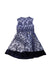 A Blue Sleeveless Dresses from Nicholas & Bears in size 3T for girl. (Back View)