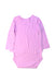 A Pink Long Sleeve Bodysuits from Seed in size 12-18M for girl. (Back View)