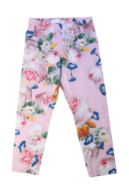 A Multicolour Leggings from Monnalisa in size 6T for girl. (Front View)