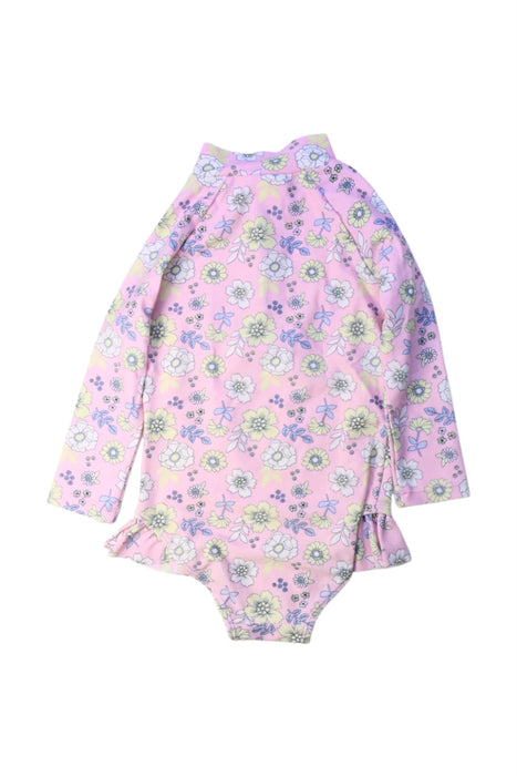 A Pink Swimsuits from Seed in size 2T for girl. (Back View)