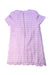 A Purple Short Sleeve Dresses from Seed in size 6T for girl. (Back View)