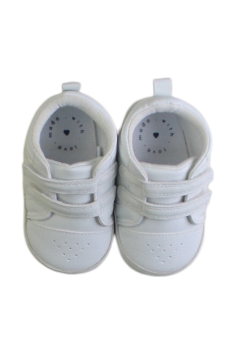 A White Sneakers from Mothercare in size 12-18M for boy. (Back View)